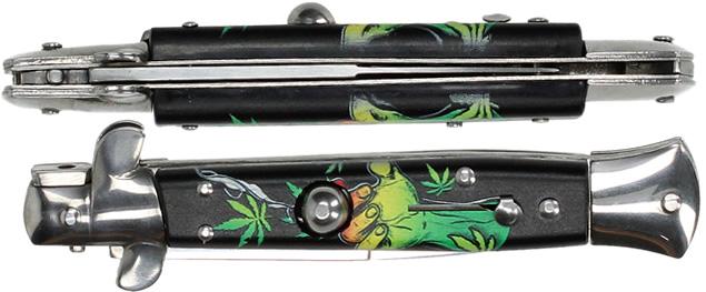 Vystřelovací SpringBlade Knife s pojistkou
