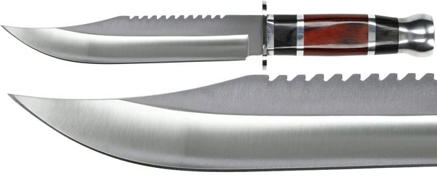 Hobby lovecký nůž s pilkou v dřevěném designu 31 cm