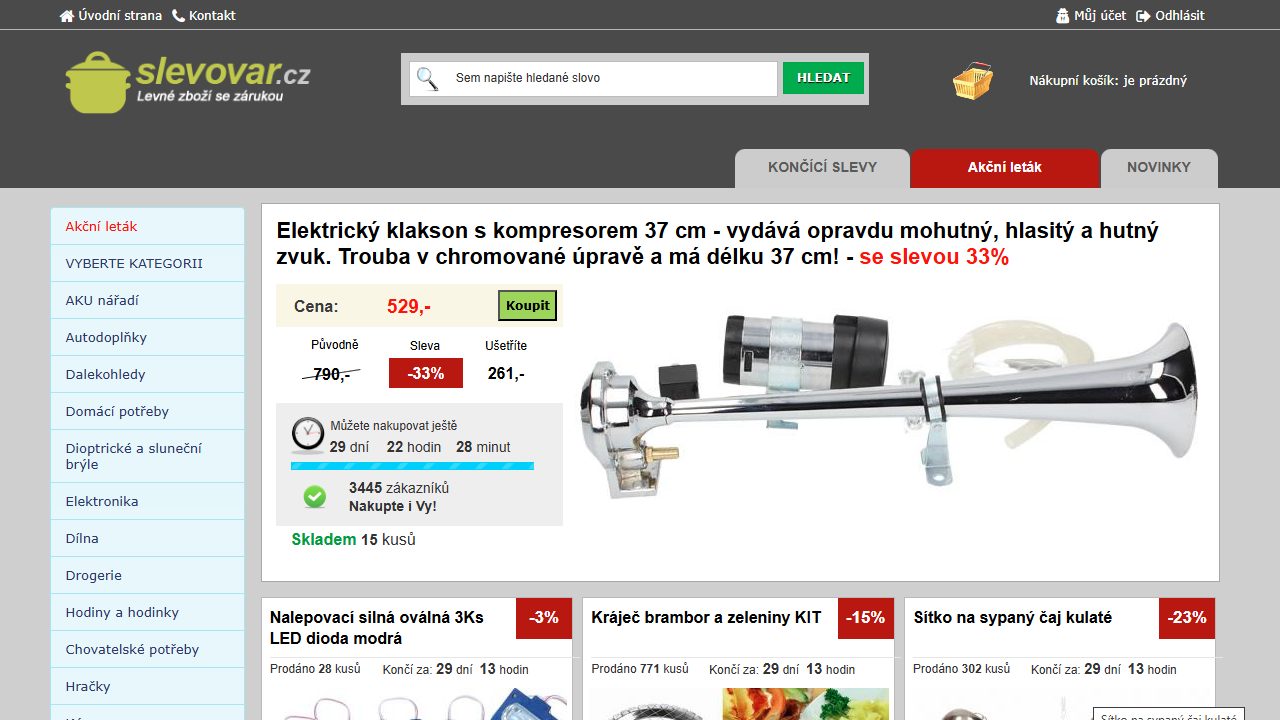Výprodej zbytkového a obtížně prodejného zboží – Slevovar.cz