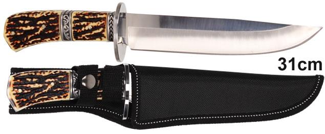 Hobby lovecký Velký nůž v pouzdře se zdobenou rukojetí 31cm