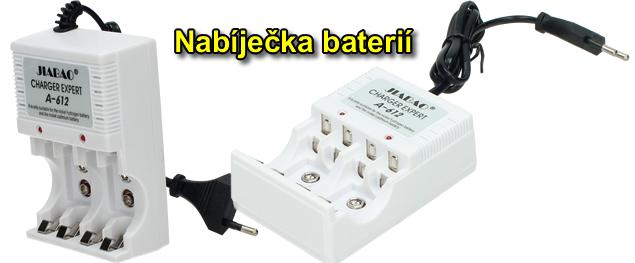 A-612 Digital AA/AAA/9V nabíječka – pro Ni-MH / Ni-Cd baterie