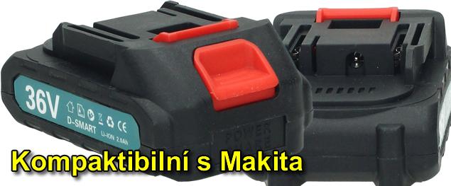 Náhradní Li-ion baterie 36V D-Smart kompatibilní s Makita