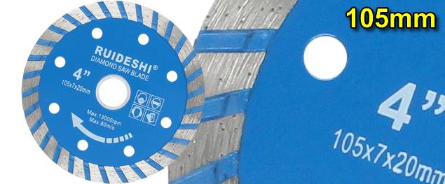 Diamantový řezný kotouč 105 × 7 × 21 mm – Ruideshi