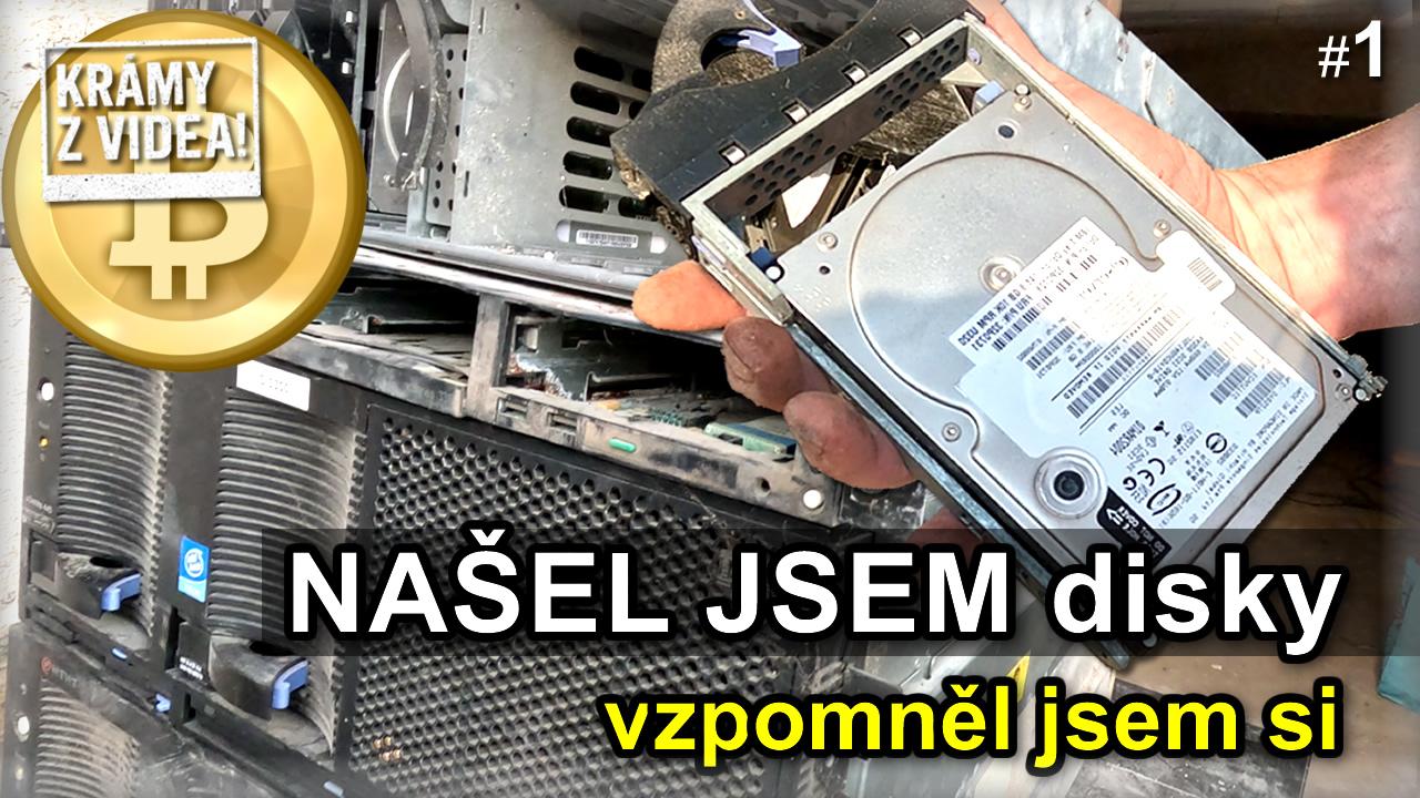 Krámy z videa – 1. Díl - Kdysi jsem těžil Bitcoin! 💰 Našel jsem diskové pole a disky.