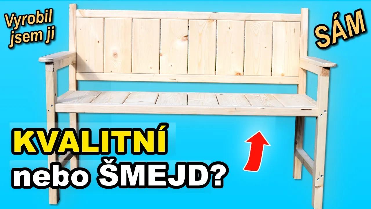 Vyrobili jsme lavičky – koupil bys ji?