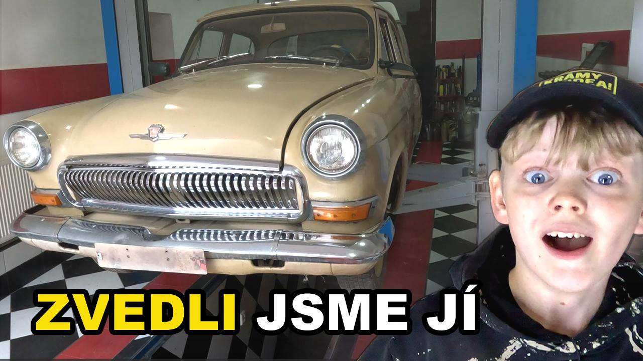 Zvedli jsme jí na zvedák VOLHA 21 Carevna 1969, co jsme viděli?