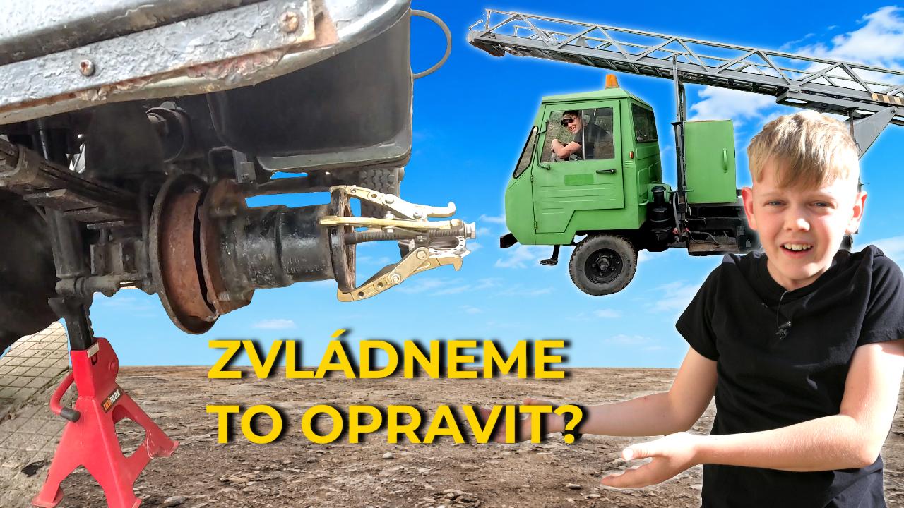 Zvládneme jí opravit? Nemá kolo a nebrzdí! Multicar M25 Žebřík