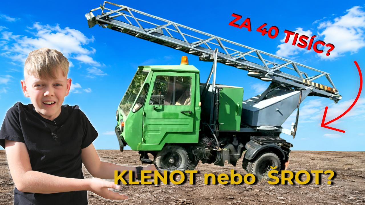 Máme to KOUPIT? Multicar M25 žebřík za 40 tisíc...
