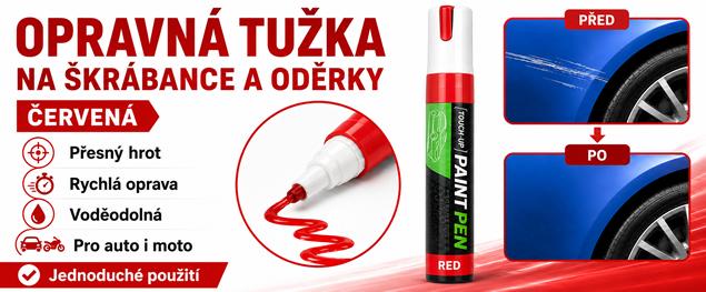 Opravná tužka na autolak Damo-Wang červená