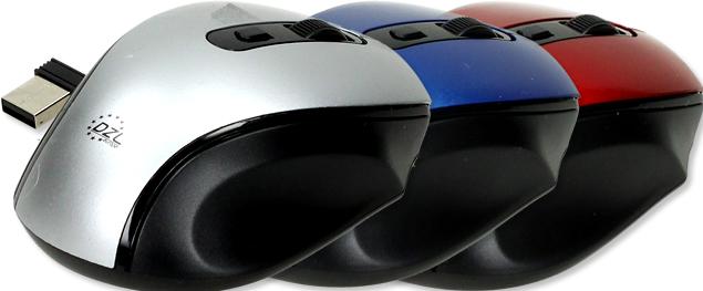 Bezdrátová optická myš YR-907 – 2× AAA, různé barvy