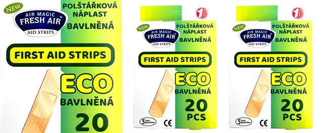 Polštářková náplast Eco bavlněná 20ks