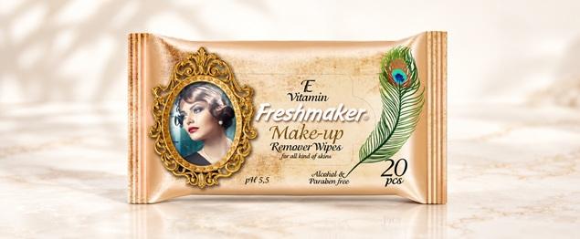 Freshmaker make-up vlhčené ubrousky 20ks – s vitamínem E