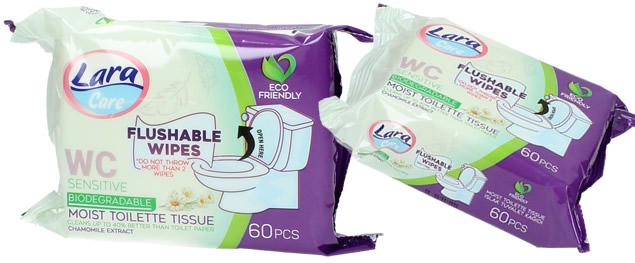 LARA vlhčený WC papír Sensitive 60k&hellip;