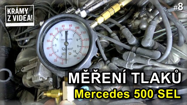 8. Díl - Měření tlaků ve válcích | Jaký je výsledek? Mercedes 500 SEL