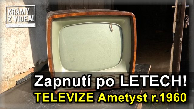 Krámy z videa – Zapnutí po LETECH! Našel jsem televizor a zapnul ho.