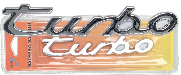 Kovová samolepka 3D TURBO (13 × 2,5&hellip;