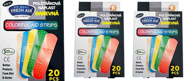 Polštářková náplast Colorful 20ks