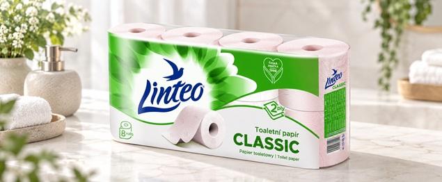 Toaletní papír Linteo Classic růžov&hellip;