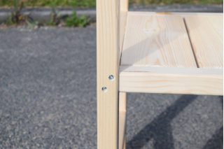 Foto 17 - Masivní dřevěná lavička s opěradlem a područkami Heavy Duty I