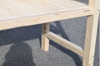 Foto 20 - Masivní dřevěná lavička s opěradlem a područkami Heavy Duty I